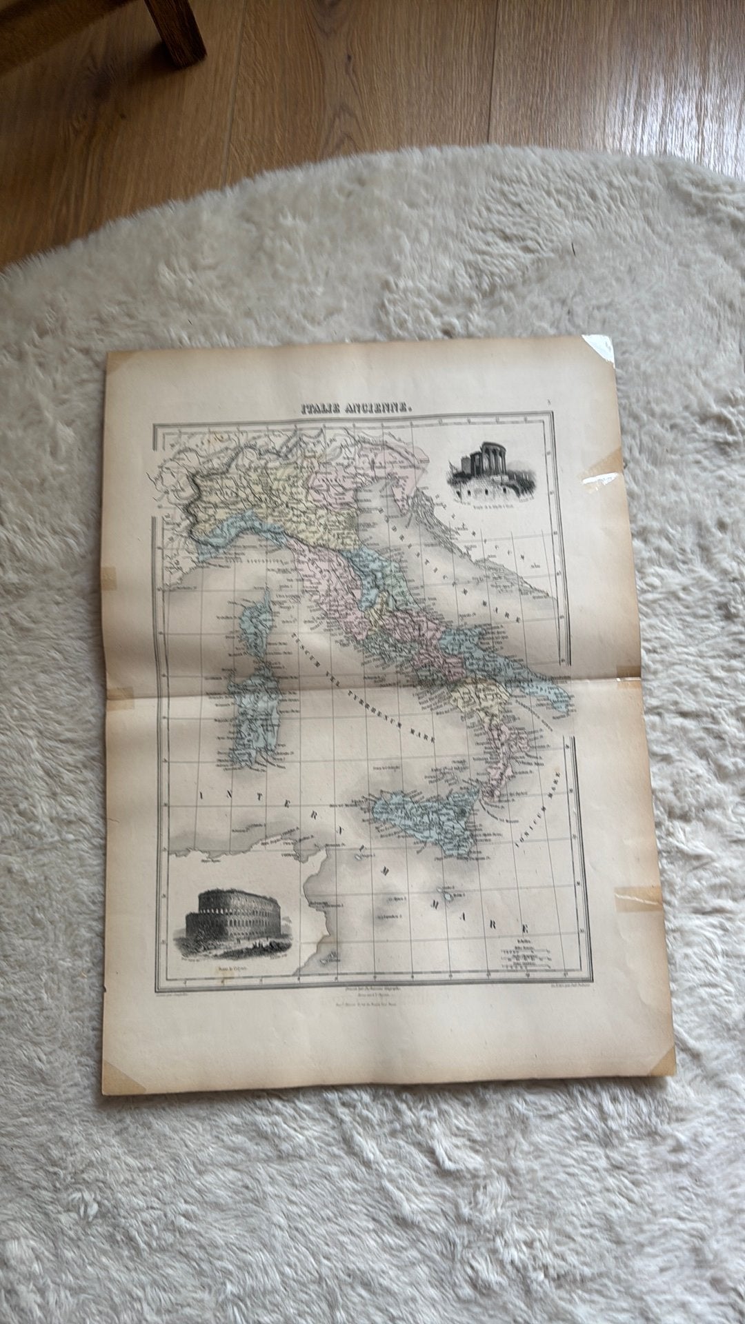 Carte de l'Italie, Enlèvement, Carte