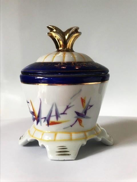 Meissen Saxe Porcelaine 1851 Bol avec couvercle😍💎💑🎁👌, Enlèvement ou Envoi