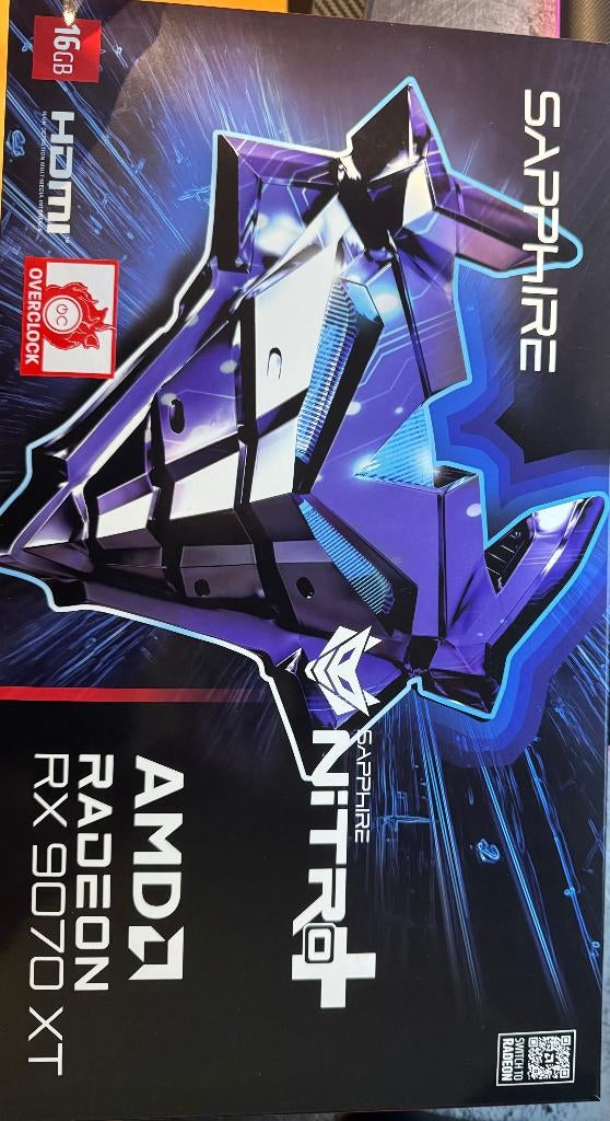 Carte graphique Sapphire Nitro+ RX 9070 XT – État comme neuf, AMD, Verzenden, GDDR6, Zo goed als nieuw