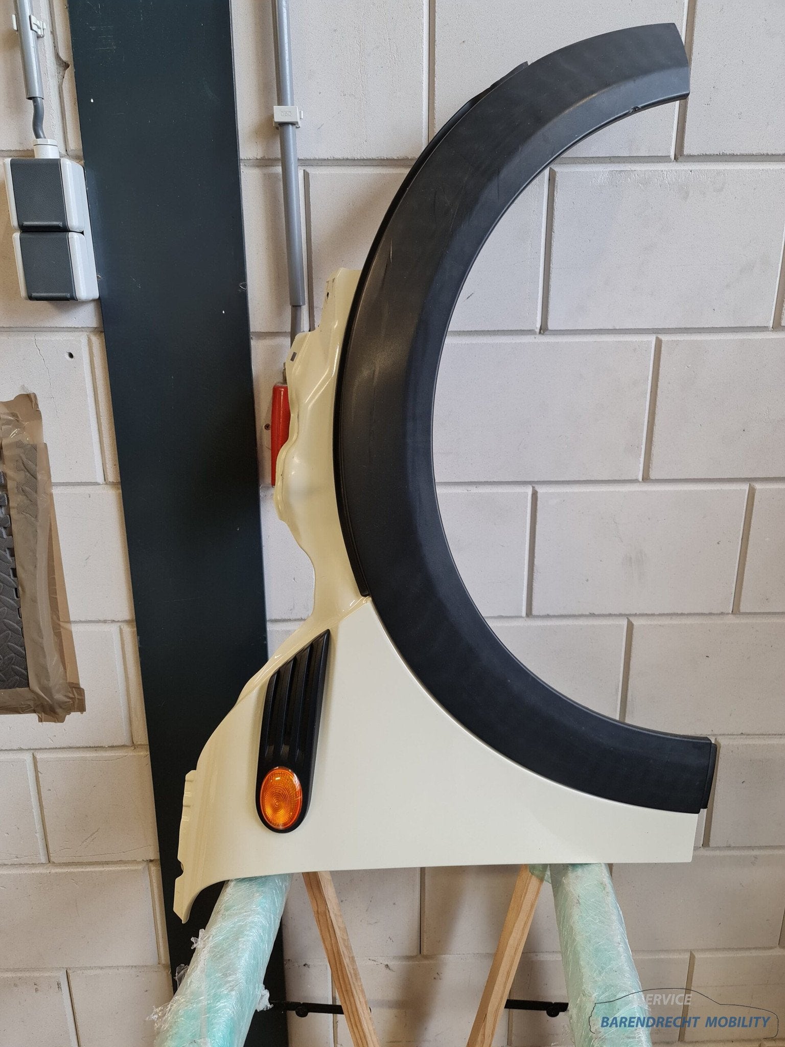 Spatbord rechts voor Mini Cooper R56 850 Pepper White zijsch, Gebruikt, Customer.service@mini.co.uk, Mini, Voor