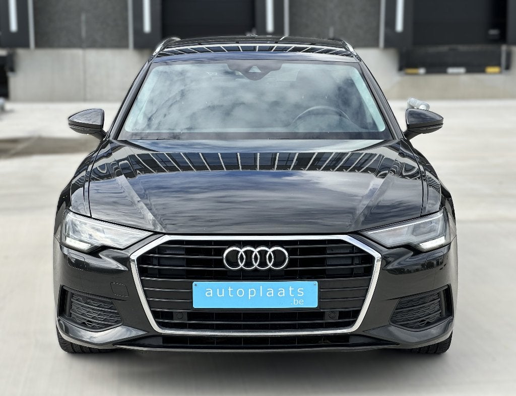 Audi A6 mild Hybride Automaat 2019 Camera Leder LED Apple, Automaat, Zwart, Bedrijf, 5 deurs