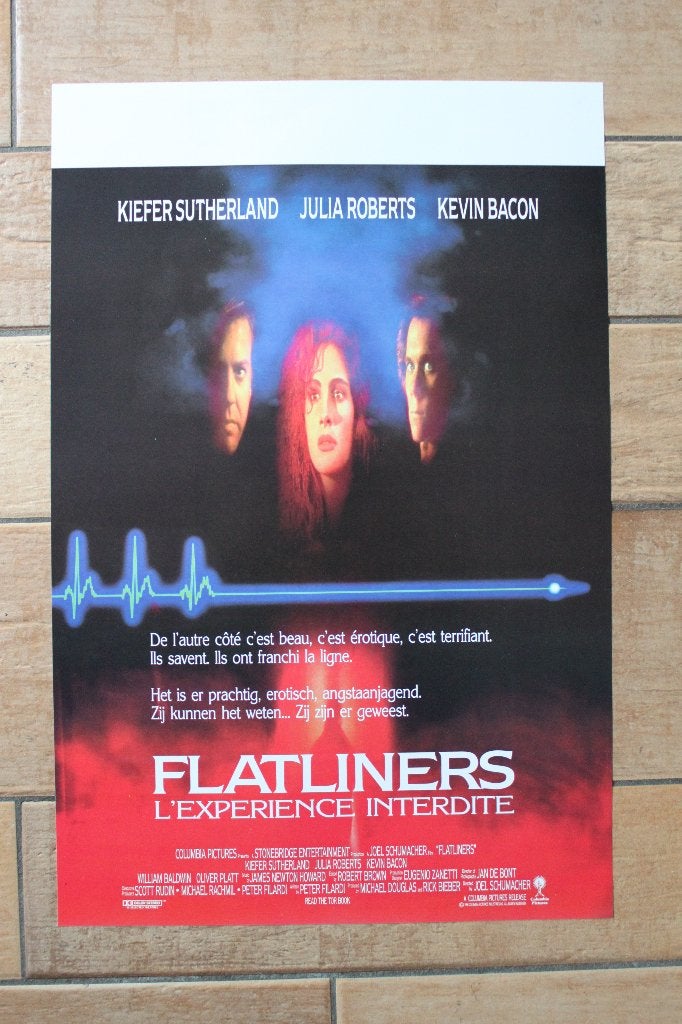 filmaffiche Flatliners 1990 filmposter, Enlèvement ou Envoi, Rectangulaire vertical, A1 jusqu'à A3, Comme neuf