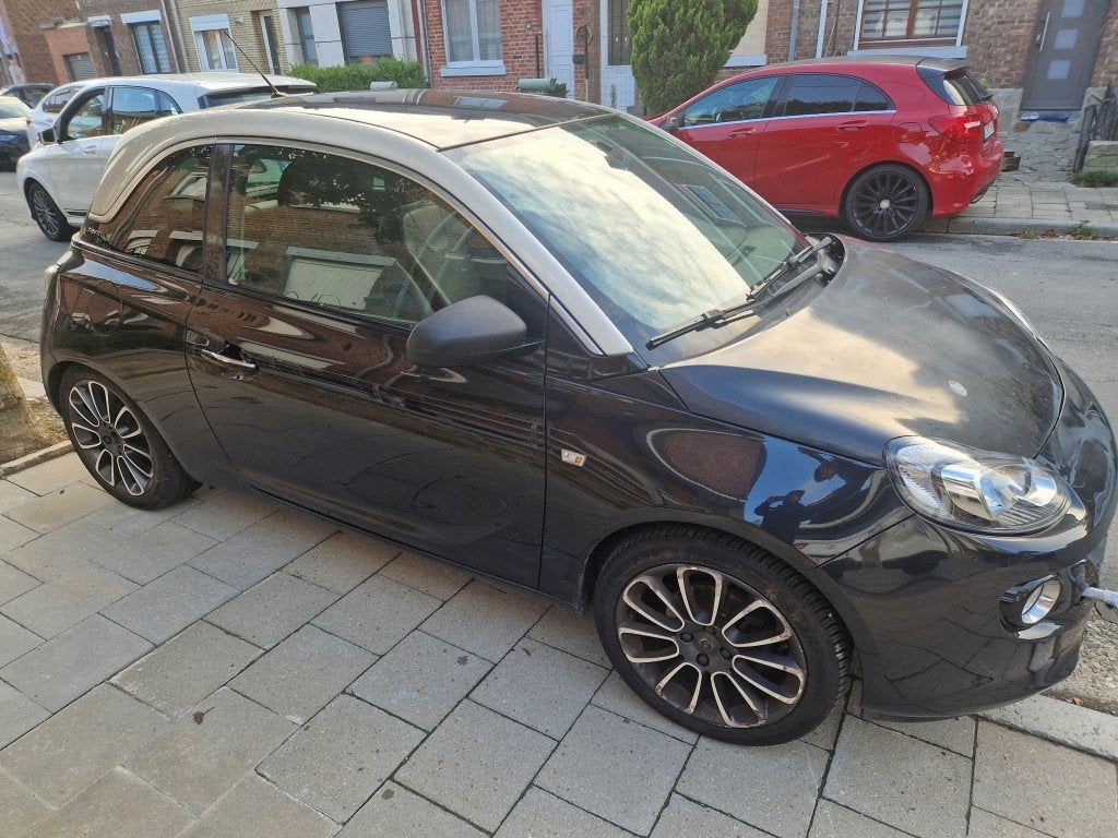 Opel Adam de fin 2014, édition Glam marchand export mecano, Auto's, Voorwielaandrijving, ADAM, Zwart, Verwarmde buitenspiegels
