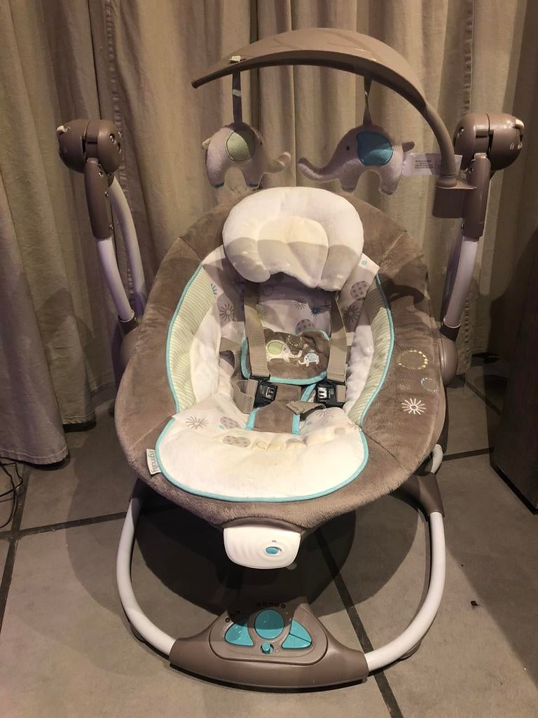 Ingenuity ConvertMe Swing-2-Seat, draagbare babyschommel, Kinderen en Baby's, Wipstoeltjes, Zo goed als nieuw, Schommelstoel, Overige merken