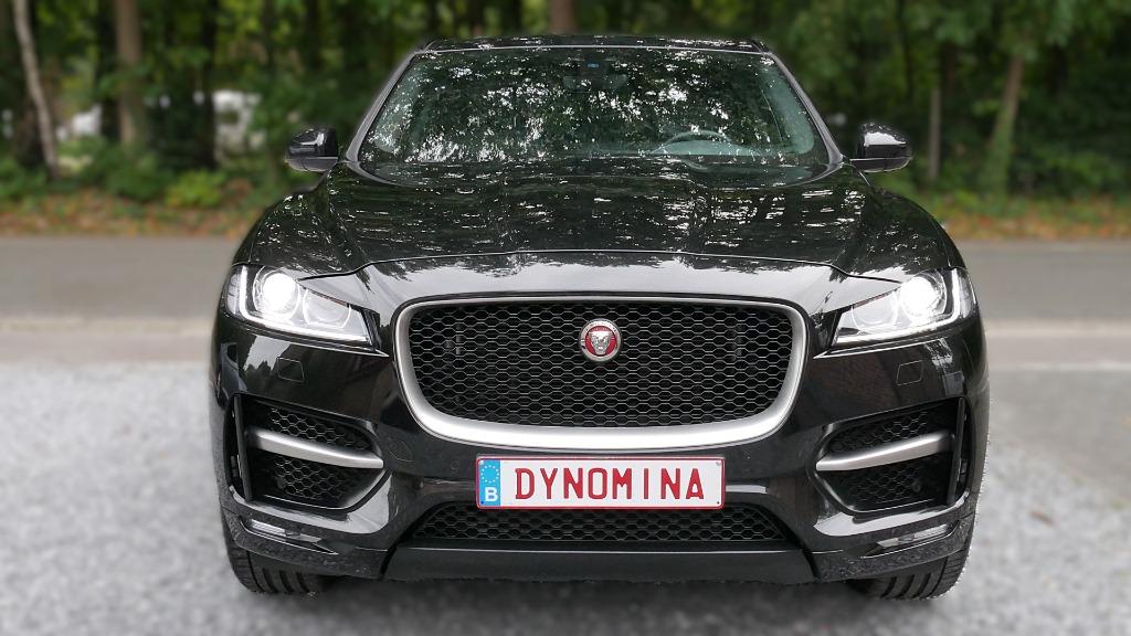 JAGUAR F-PACE R-SPORT 180PK AUT. 4X4 2019 85DKM 12M GARANTIE, Auto's, Jaguar, Automaat, 4 cilinders, Zwart, Leder
