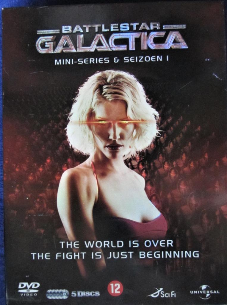 DVD BOX- ACTIE/SF- BATTLESTAR GALACTICA (5 DVD'S)., Tous les âges, Enlèvement ou Envoi, Comme neuf, Action