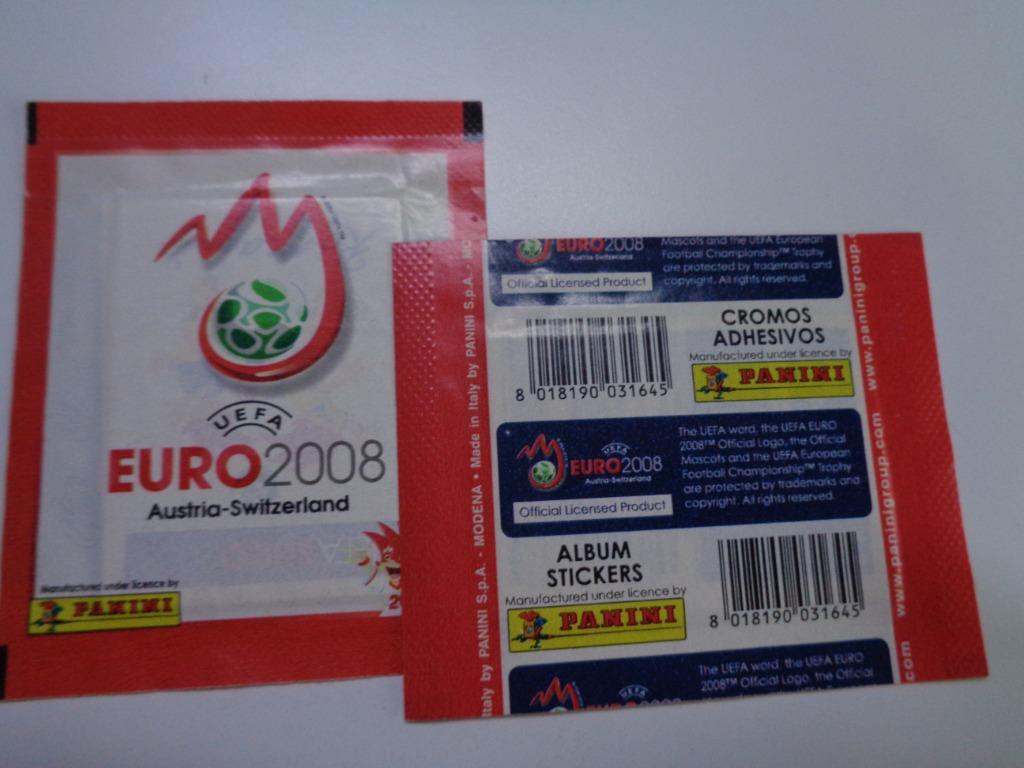 PANINI voetbal STICKERS   euro 2008 2x sealed GESLOTEN ZAKJE, Ophalen of Verzenden