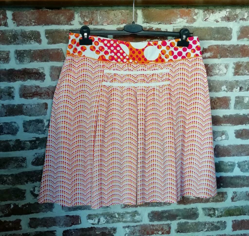 Libelle oranje-roze A-lijn polkadot rok Maat 42, Kleding | Dames, Rokken, Gedragen, Maat 42/44 (L), Oranje, Ophalen of Verzenden