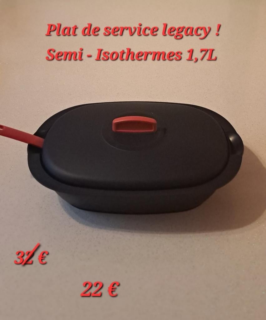Plat legacy tupperware, Verzenden, Nieuw, Blauw