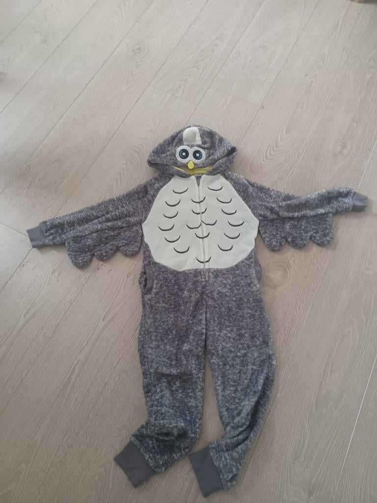 Onesie uil maat 122, Ophalen, Nacht- of Onderkleding, Gebruikt, Jongen of Meisje