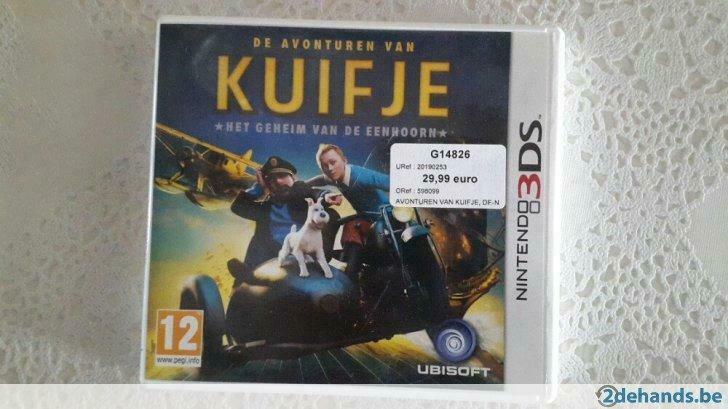 De Avonturen Van Kuifje - Het geheim van de eenhoorn, Games en Spelcomputers, Ophalen of Verzenden, Gebruikt