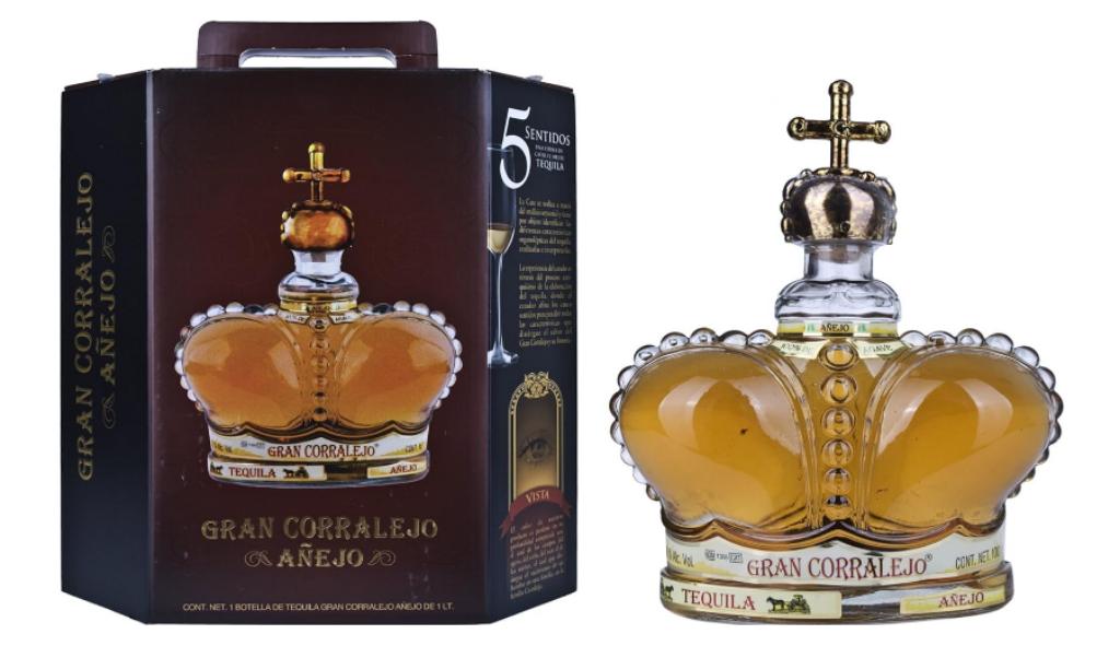 Tequila corralejo gran anejo 1 litre –Mexico - Rare -Parfait, Collections, Vins, Neuf, Enlèvement ou Envoi, Pleine, Autres types
