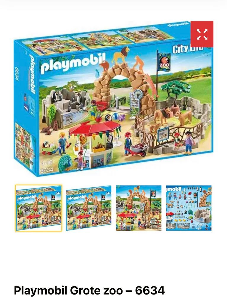 Playmobil city life grote zoo, Kinderen en Baby's, Speelgoed | Playmobil, Ophalen of Verzenden, Zo goed als nieuw