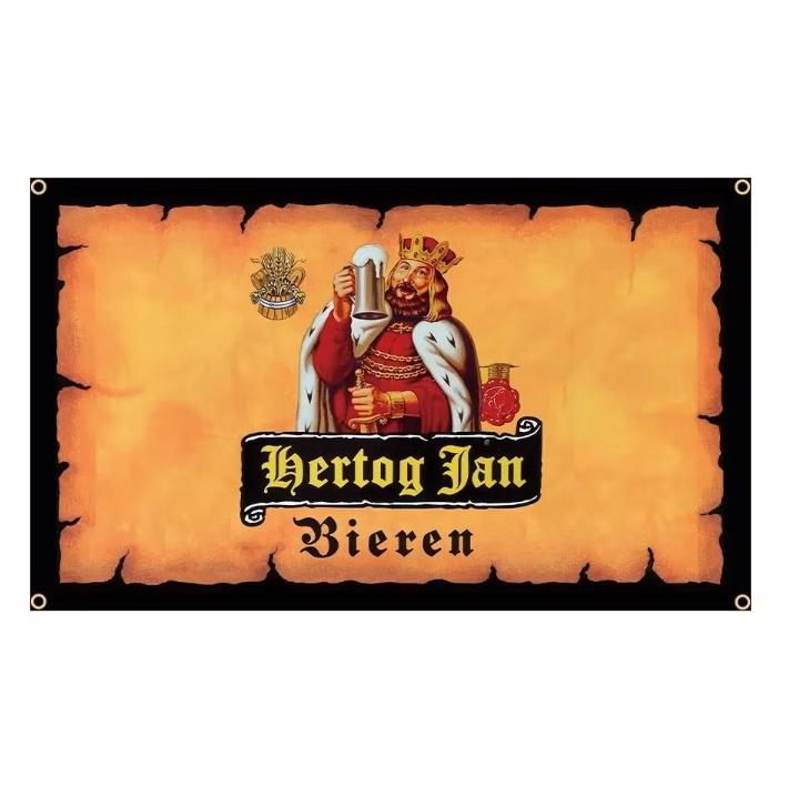 Grote vlaggen Hertog Jan (150x90cm), Ophalen of Verzenden, Nieuw