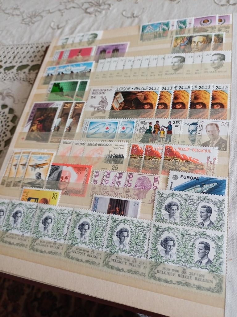 Timbres belges individuels en parfait état, Sans timbre, Neuf, Enlèvement ou Envoi, Non oblitéré