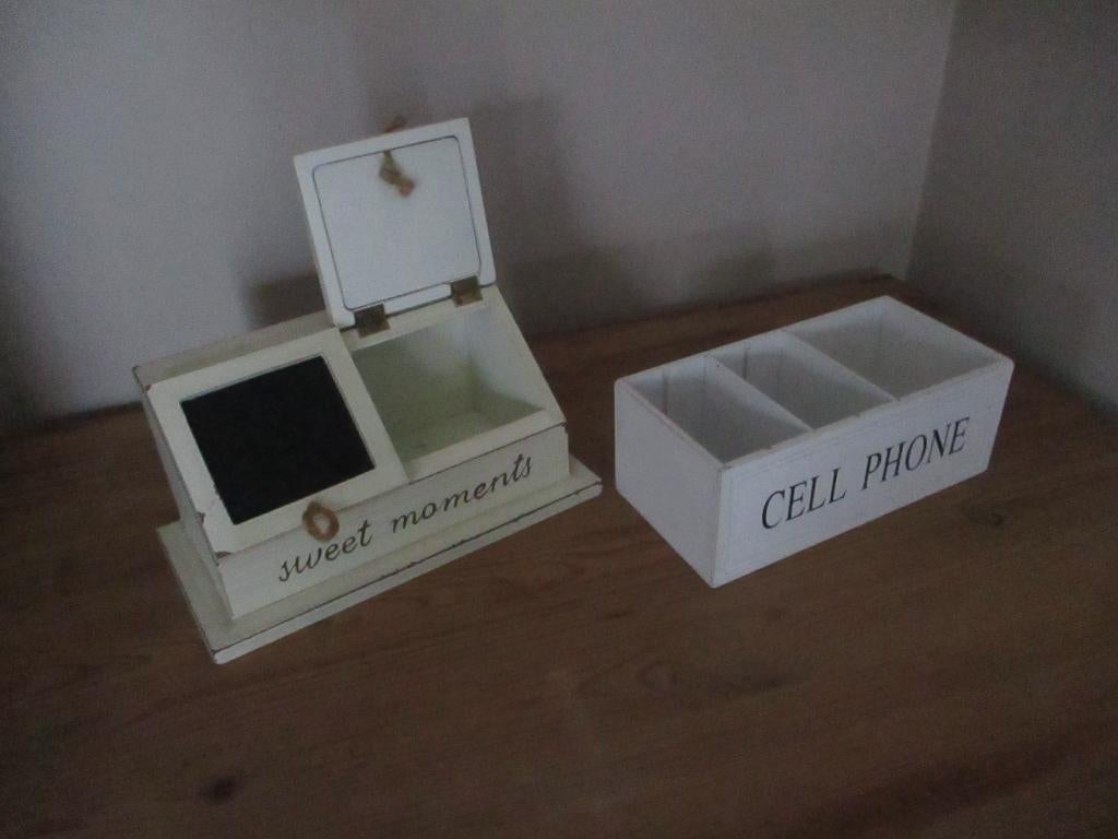 Houten bureaubakjes decoratiekastje opbergkastjes hobby, Ophalen of Verzenden, Gebruikt