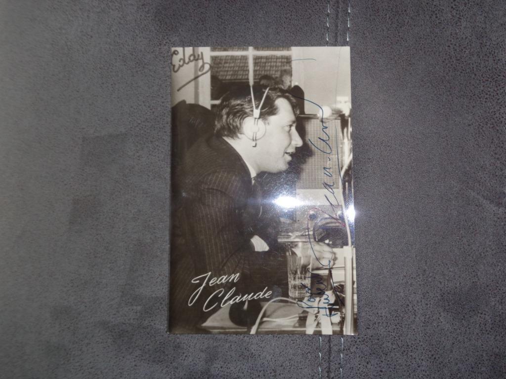 Oude foto van Jean Claude Mennessier + toewijding, Verzamelen, Ophalen