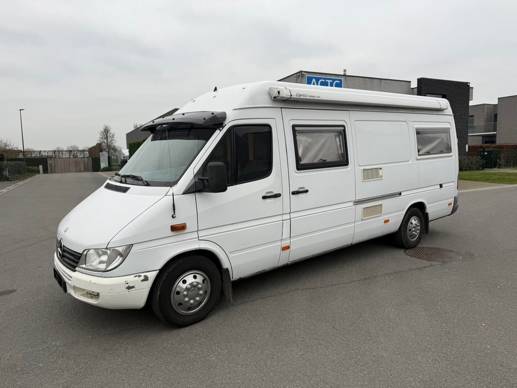 Mobilhome Mercedes Sprinter , 2001 , Automaat , 246.000 KM, Caravans en Kamperen, Mobilhomes, Automaat, Chemisch toilet, Tot en met 2