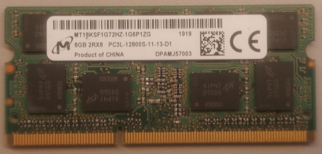 RAM SODIMM DDR3 8GB, Computers en Software, RAM geheugen, Gebruikt, 8 GB, DDR3, Ophalen of Verzenden