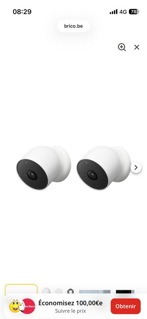 Deux cameras google nestcam, Ophalen of Verzenden, Zo goed als nieuw