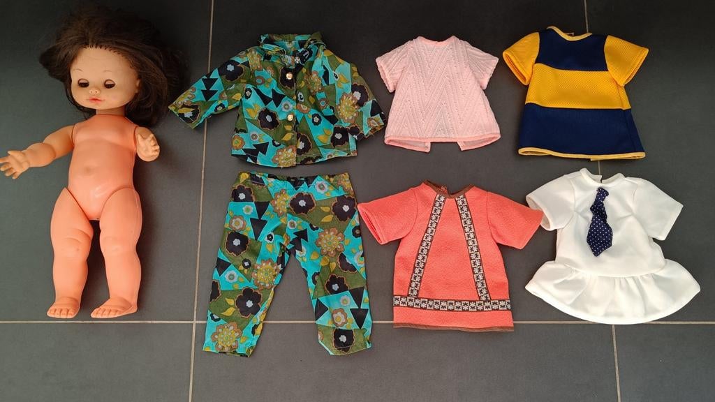 Vintage pop made in Italy., Verzamelen, Poppen, Ophalen of Verzenden, Gebruikt, Pop