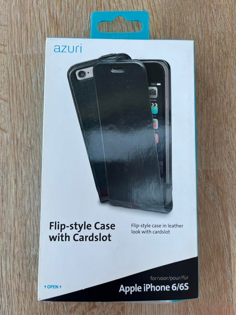 Azuri - flip style case with cardslot - Iphone 6/6s, Ophalen of Verzenden, Nieuw, IPhone 6, Hoesje of Tasje