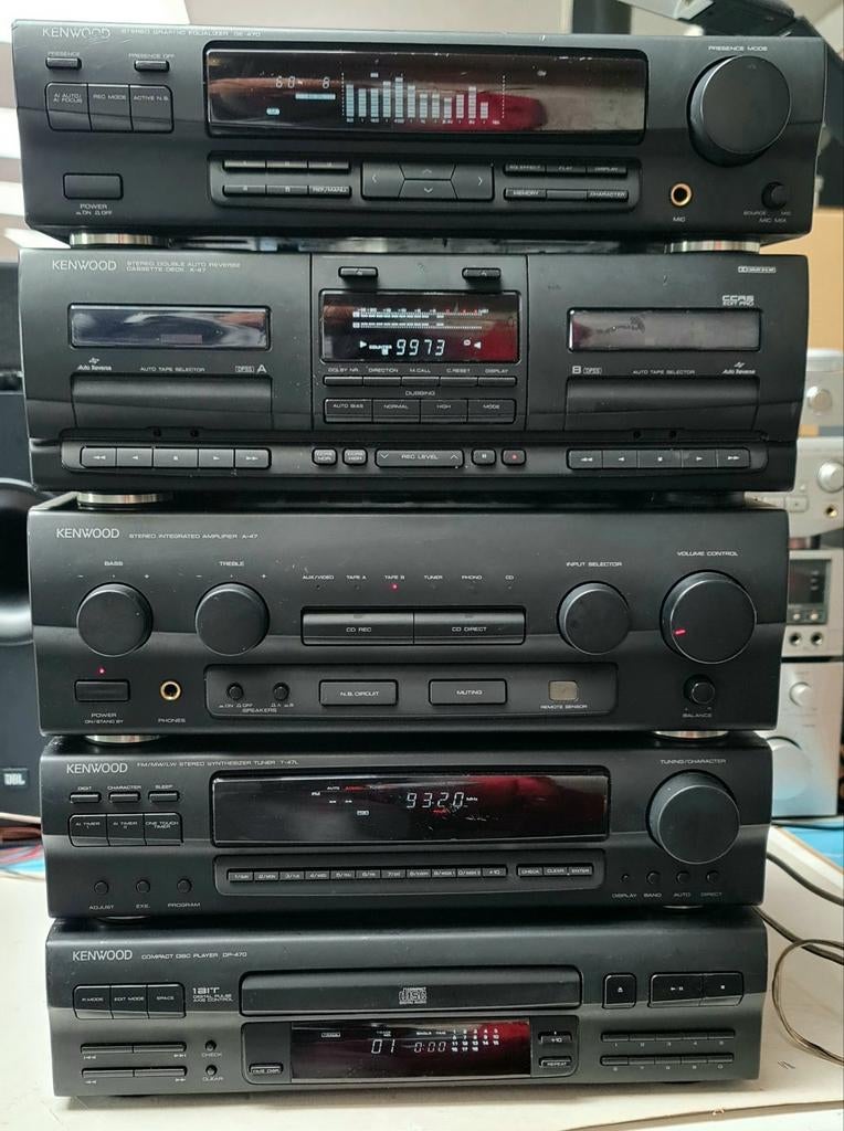KENWOOD 5 LOSSE ELEMENTEN IN GOEDE STAAT, Audio, Tv en Foto, Stereoketens, Gebruikt, Cassettedeck, Cd-speler, Tuner of Radio, Losse componenten