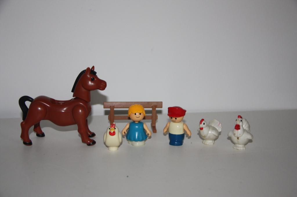 vintage playskool lil playmate figuurtjes 7 stuks, Verzenden, Gebruikt