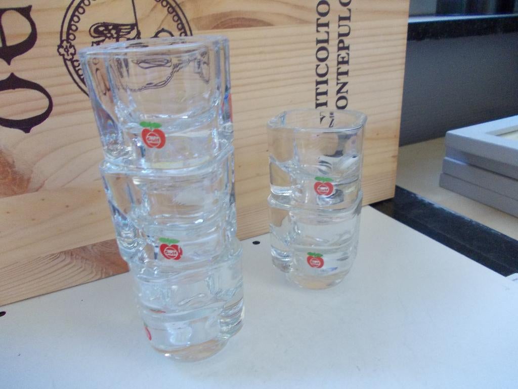 Gulf glazen eierdopjes, Gebruikt, Overige typen, Ophalen of Verzenden, Glas
