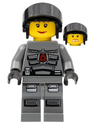 LEGO figuur sp107 Space Police 3 Officer 9 - Female / F4, Enlèvement ou Envoi, Comme neuf, Briques en vrac, Lego