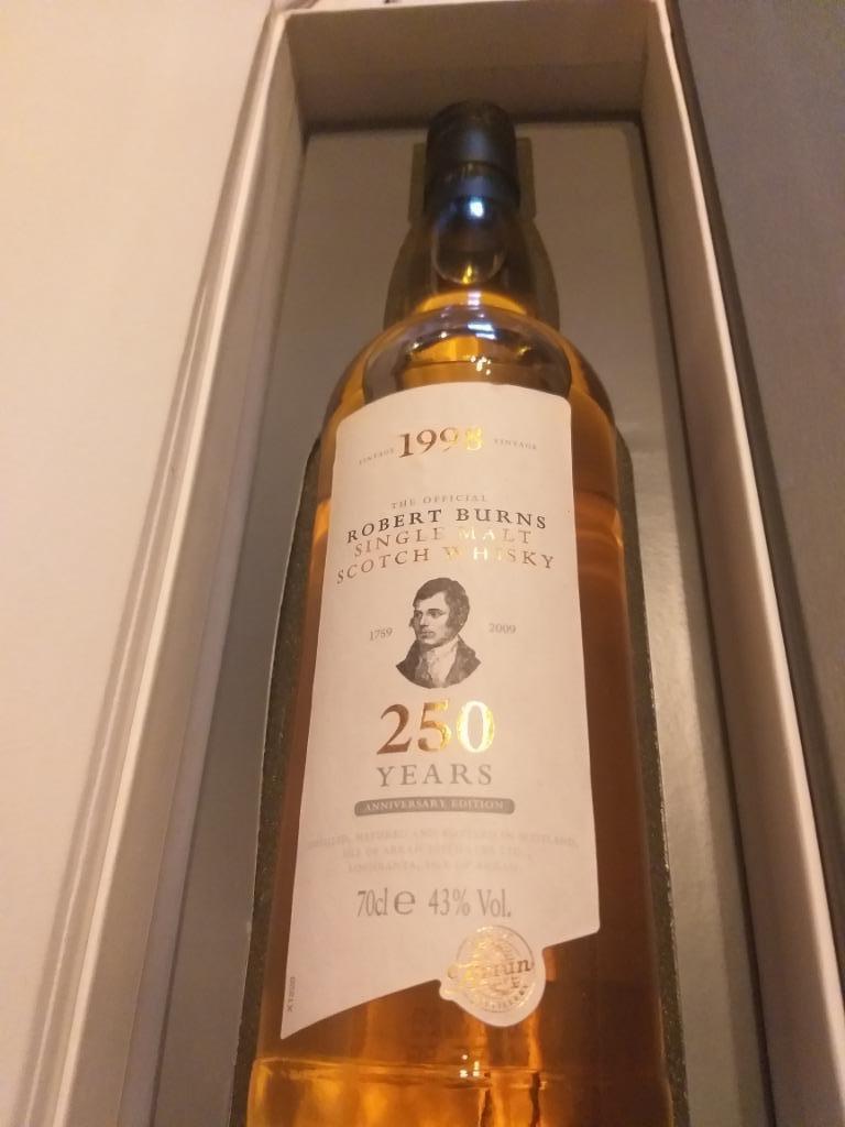 The Arran Malt , Robert Burns 10y, Verzamelen, Ophalen, Nieuw, Vol