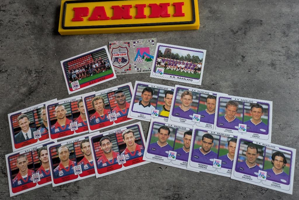 15 AUTOCOLLANTS PANINI FOOTBALL 2002 RFC LIÈGE/MAASLAND, Envoi, Neuf