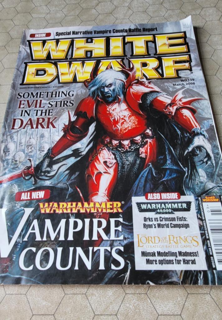 White Dwarf 339 Warhammer Fantasy Battle Vampire Counts, Enlèvement ou Envoi, Utilisé, Warhammer, Livre ou Catalogue
