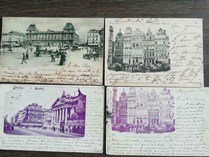 Brussel Bruxelles 1899  1900. 8 Postkaarten, Ophalen of Verzenden
