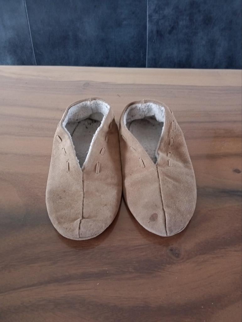 Leren Pantoffels Maat 40 Licht Bruin, Ophalen, Bruin