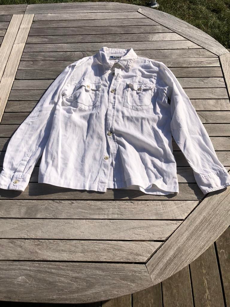 Wit overhemd van 140 cm, Ophalen of Verzenden, Gebruikt, Jongen, Shirt of Longsleeve
