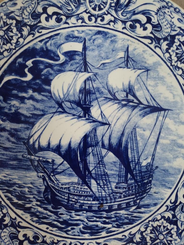 BOCH bord zeilschip, Ophalen of Verzenden