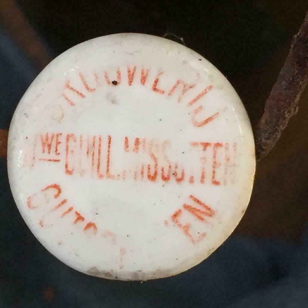 Porselein beugelstop bierfles, Misotten Gutschoven Heers, Verzamelen, Ophalen of Verzenden, Gebruikt, Flesje(s), Stella Artois