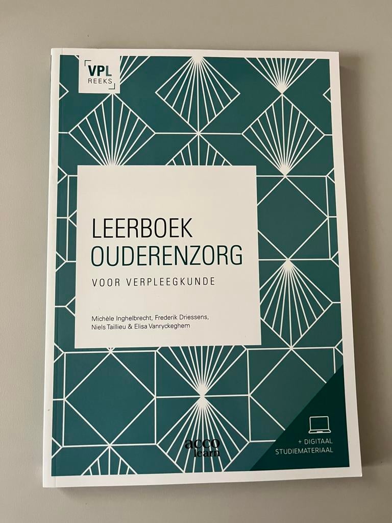 Leerboek ouderenzorg voor verpleegkunde, Boeken, Ophalen of Verzenden, Nederlands, Elisa Vanryckeghem; Niels Taillieu; Michele Inghelbrecht; Fre...