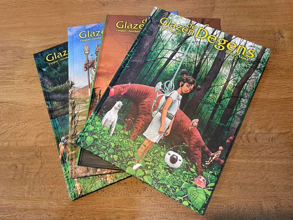 Glazen degens 4x HC Volledige reeks, Sylviane Corgiat, Complete serie of reeks, Nieuw, Ophalen of Verzenden