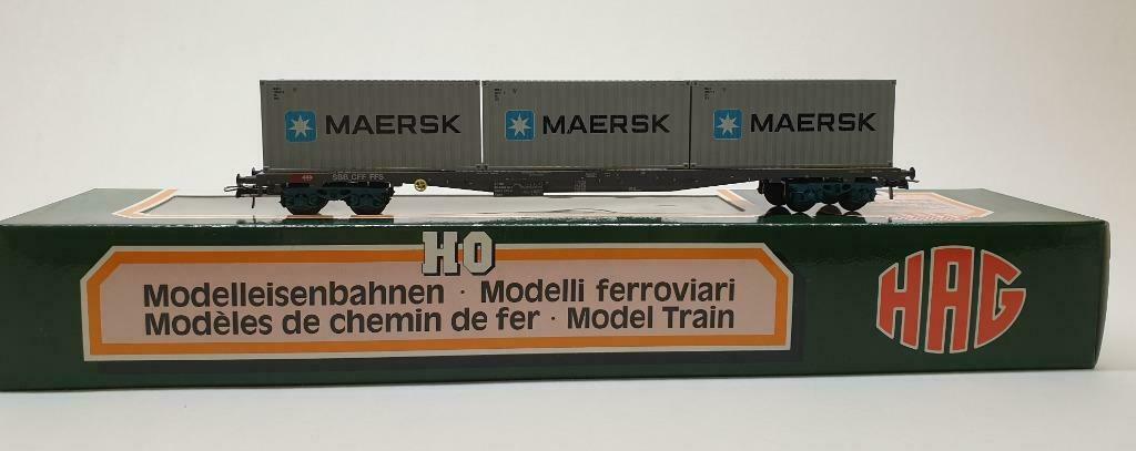 HAG 366 HO SBB MAERSK WS/AC (#513), Wisselstroom, Wagon, Ophalen of Verzenden, Zo goed als nieuw