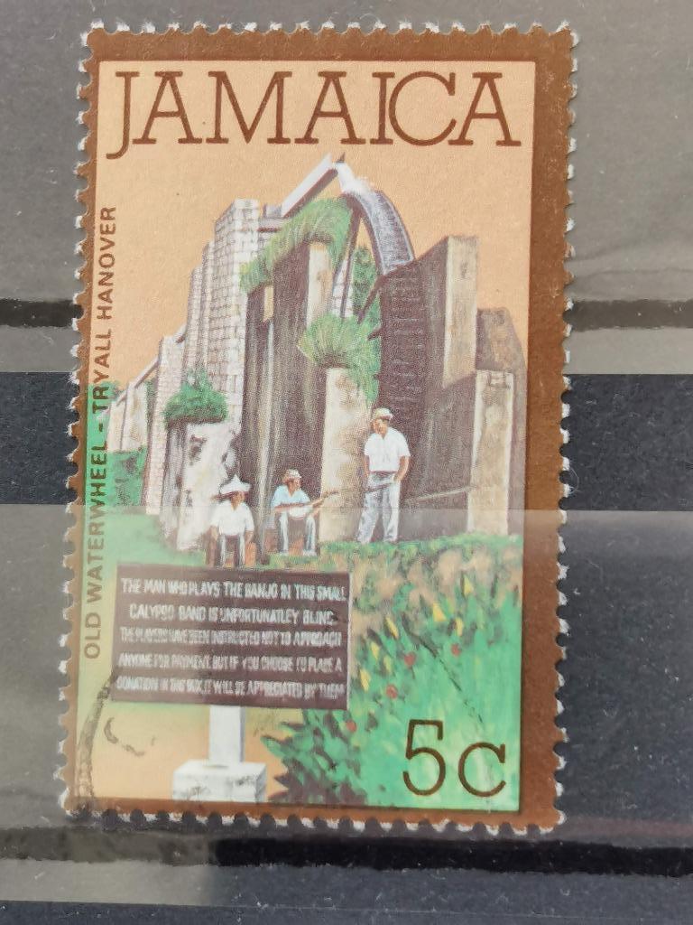 Jamaïque 1979 - roue à eau, Enlèvement ou Envoi, Affranchi, Amérique centrale