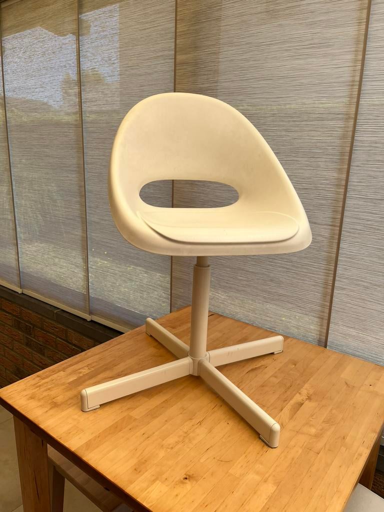 Chaise de Bureau Ikea Enfant LOBERGET / SIBBEN, Ophalen, Gebruikt, Wit, Bureaustoel