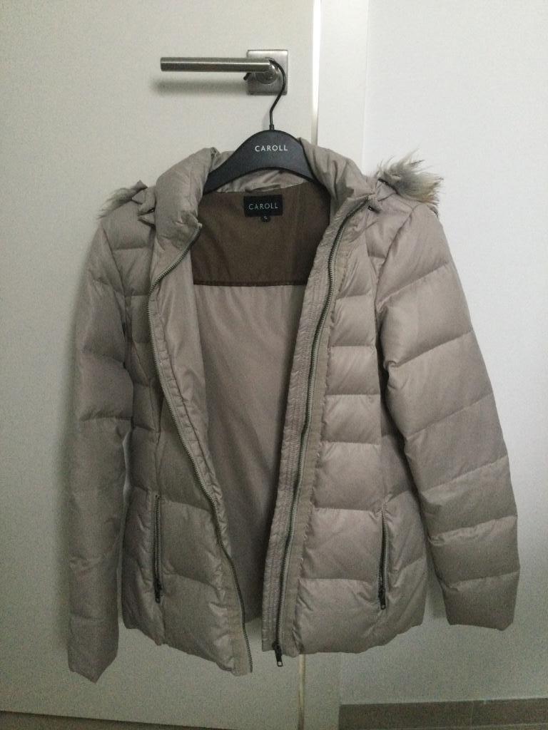 NIEUW Jas winter Caroll Small dons skijas, Kleding | Dames, Ophalen of Verzenden, Nieuw, Maat 38/40 (M), Beige