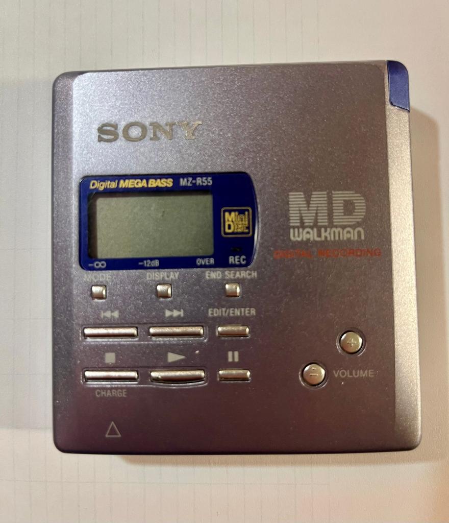 Sony MiniDisc Walkman MZ-R55, Enlèvement, Lecteur MiniDisc