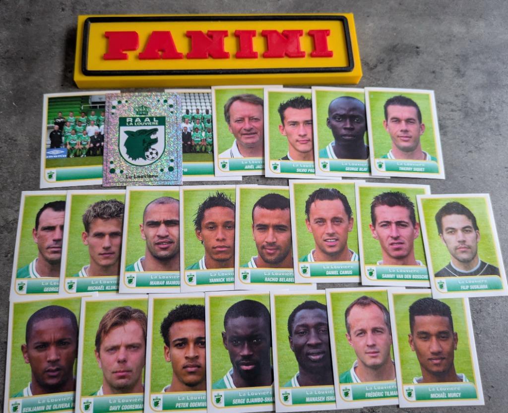 Lot de 22 autocollants de football La Louvière Panini 2004, Hobby & Loisirs créatifs, Autocollants & Images, Neuf, Envoi