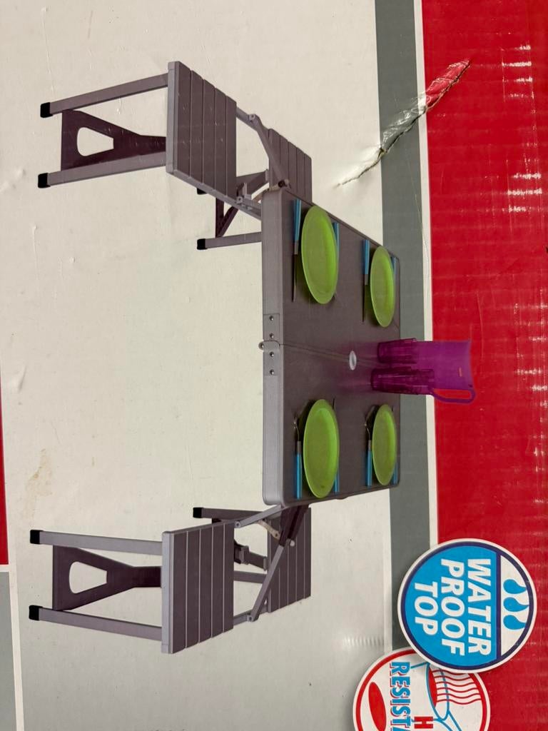 Picknicktafel Eurotrail Campingset Limoux 4 p, Ophalen of Verzenden, Zo goed als nieuw