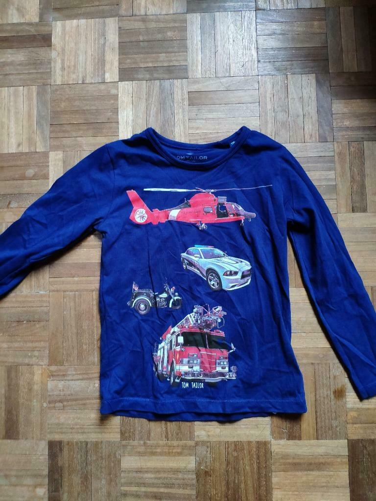 T-shirt toffe Longsleeve heli brandweer politie 116-122 NW, Enlèvement ou Envoi, Comme neuf, Garçon, Chemise ou À manches longues