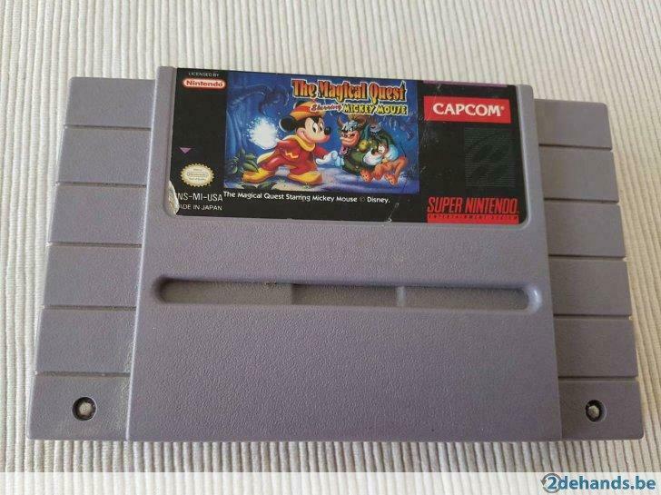 super Nintendo  the magical quest mickey mouse, Consoles de jeu & Jeux vidéo, Jeux | Nintendo Super NES, Enlèvement ou Envoi, Utilisé