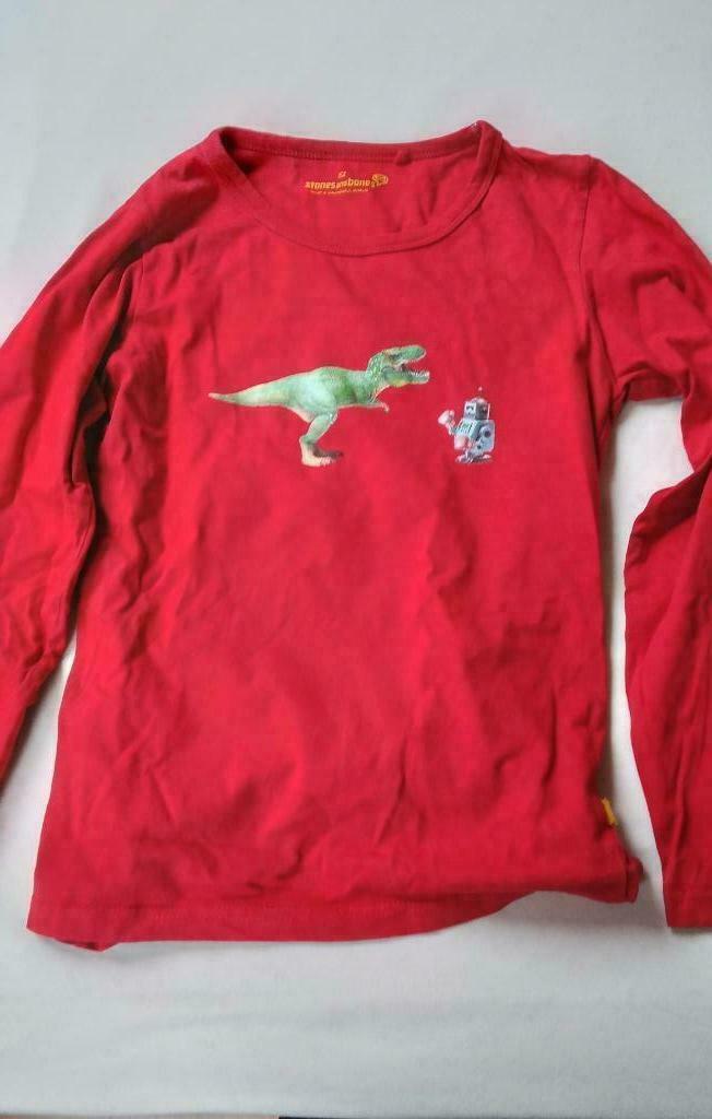 Rode T shirt Stones and Bones maat 152, Jongen of Meisje, Zo goed als nieuw, Shirt of Longsleeve, Stones and Bones